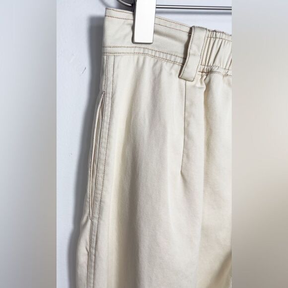 SANCIA The Alys Pleated Cream Ivory High Waisted Trouser Pant - Picture 5 of 12